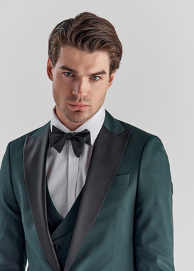 Zielony smoking męski