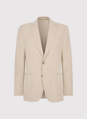 Casualowa marynarka męska w kolorze beżowym