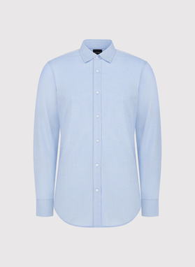 Niebieska koszula męska z bawełny