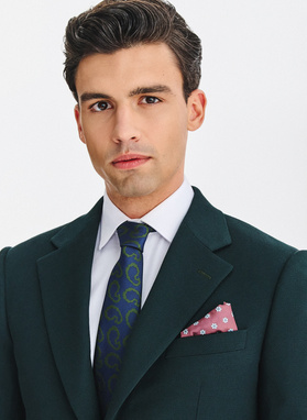 Zielony garnitur męski