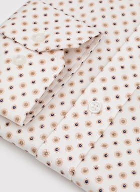 Biała koszula w kwiatowy print