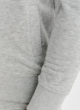 Szara bluza dresowa na suwak