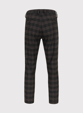 Czarne spodnie męskie w kratę