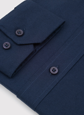 Granatowa bawełniana koszula męska