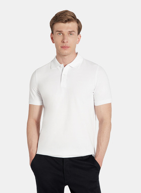 T-shirt polo w białym kolorze