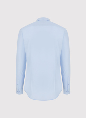 Niebieska bawełniana koszula męska