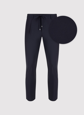 Spodnie garniturowe w kolorze granatowym