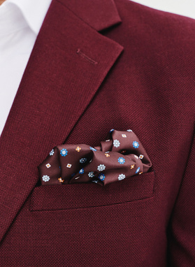 Marynarka garniturowa w kolorze bordowym