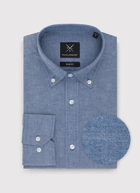 Koszula męska z kołnierzem na guziki