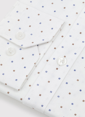 Elegancka koszula męska w delikatny wzorek