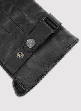 Czarne rękawiczki męskie z regulacją