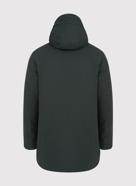 Zielona kurtka męska z kapturem