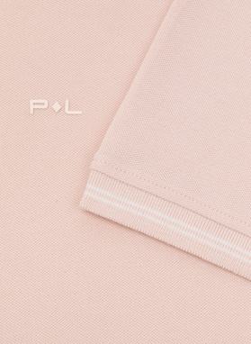 T-shirt polo w kolorze różowym