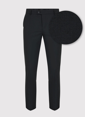 Gładki garnitur męski w kolorze czarnym