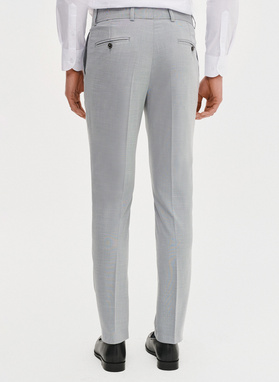 Szare spodnie ganiturowe