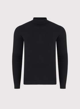 Czarny półgolf męski