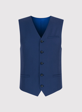 Granatowa męska elegancka kamizelka