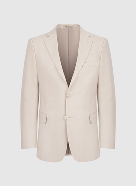 Dwuczęściowy garnitur męski w kolorze beżowym