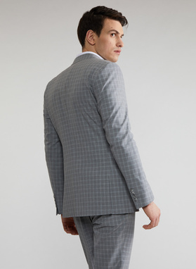 Szare spodnie garniturowe P22SF-6G-008-S-S