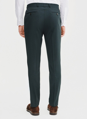 Wełniany zielony garnitur męski