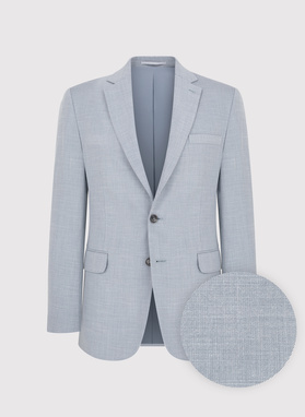 Szary garnitur męski