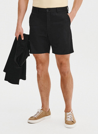 Czarne szorty męskie z bawełną