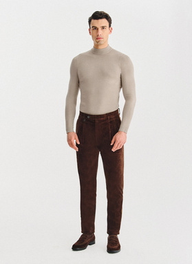 Beżowy półgolf męski