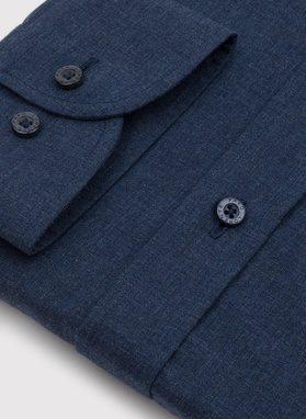 Granatowa koszula melanż