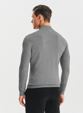 Półgolf męski w szarym kolorze