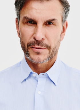 Gładka bawełniana koszula męska