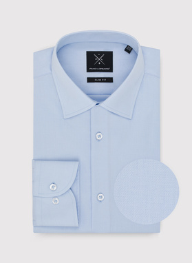 Błękitna koszula bawełniana