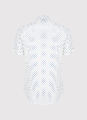 Koszula męska w niebieski mikrowzór