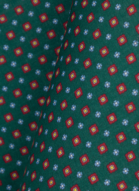 Zielona poszetka mikrowzór