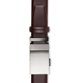 Brązowy skórzany pasek męski