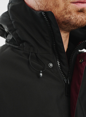 Czarna kurtka męska z kapturem