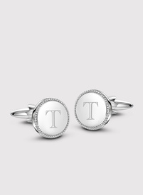 Srebrne spinki do mankietów