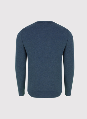 Granatowy sweter męski o-neck