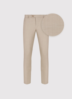 Beżowy garnitur męski