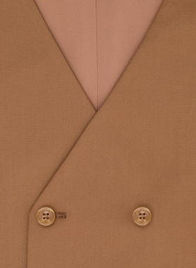 Ruda dwurzędowa kamizelka męska