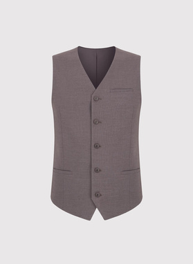 Brązowa kamizelka męska