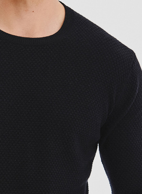 Sweter męski w kolorze czarnym