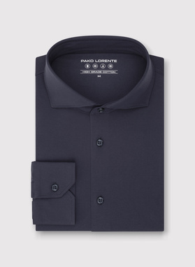 Grafitowa koszula z dzianiny