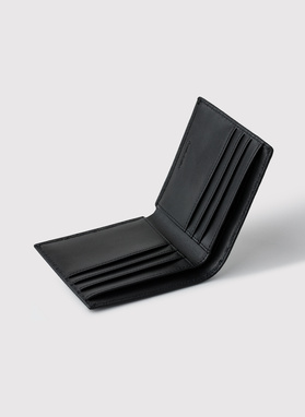 Czarny portfel męski