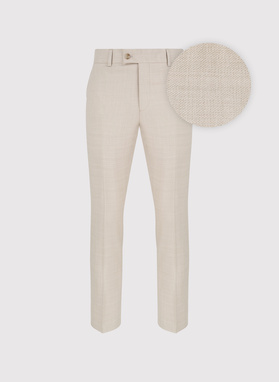 Beżowy garnitur męski