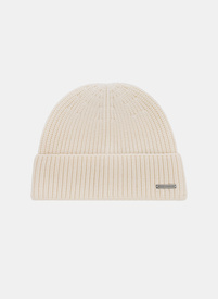 Beżowa wełniana czapka męska