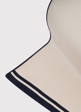 Ecru zestaw krawat i poszetka