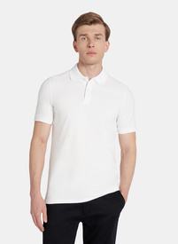 T-shirt polo w białym kolorze