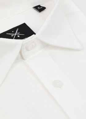 Biała bawełniana koszula męska