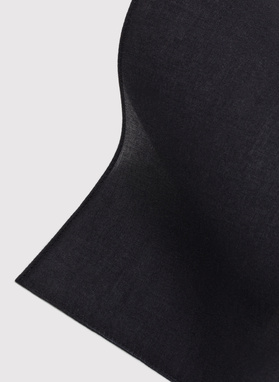 Czarna bawełniana poszetka męska