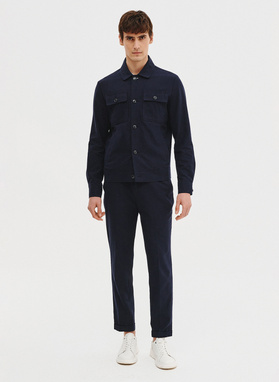 Bawełniana wiosenna kurtka z lnem